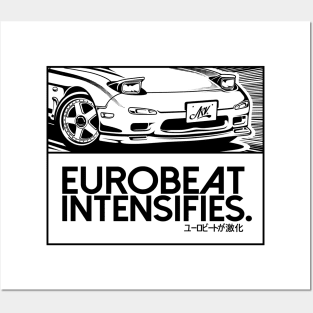 EUROBEAT INTENSIFIES - RX7 FD3S Posters and Art